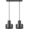Image de Suspension noire minimaliste double Rif E27 Sigma salon