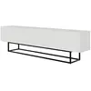 Image de SELSEY - Meuble TV debout VELDIO - 175 cm - blanc