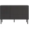 Image de SELSEY - Commode NOLIE - 140 cm - Gris noir