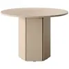 Image de SELSEY - Table ronde HEXA - 110 cm - Cappuccino