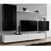 Image de Meuble TV Mural Design Switch II 270cm Noir & Blanc
