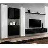 Image de Meuble TV Mural Design Switch VI 330cm Blanc & Noir