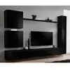 Image de Meuble TV Mural Design Switch VIII 280cm Noir