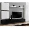 Image de Meuble TV Mural Design Switch VIII 280cm Blanc & Noir