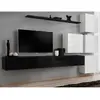 Image de Meuble TV Mural Design Switch IX 310cm Noir & Blanc