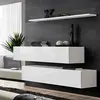 Image de Lot de 2 Bancs Muraux & Étagère Switch SBII 130cm Blanc