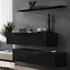 Image de Lot de 2 Bancs Muraux & Étagère Switch SBII 130cm Noir