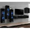 Image de Meuble TV Mural Design Switch XIII 330cm Noir