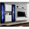 Image de Meuble TV Mural Design Switch XVI 330cm Blanc & Noir