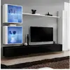 Image de Meuble TV Mural Design Switch XVIII 280cm Noir & Blanc