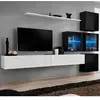Image de Meuble TV Mural Design Switch XIX 310cm Blanc & Noir