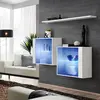 Image de Lot de 2 Vitrines Murales & Étagère Switch SBIII 130cm Blanc