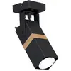 Image de Applique murale spot Milagro Vidar noir/bois GU10 35W