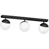 Image de Plafonnier Milagro SFERA 3xE14 noir/blanc 65cm verre