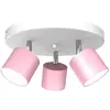 Image de Plafonnier DIXIE 3x20W GX53 Milagro tissu rose 30cm