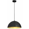 Image de Suspension Milagro BETA métal noir/or Ø35 E27 réglable