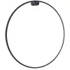 Image de Applique salle de bain noire ronde Ø80 Saturno LED 46W