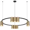 Image de Suspension ronde noire/bronze Genesis 10xGU10 Milagro