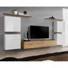 Image de Meuble TV Mural Design Switch IV 320cm Blanc & Naturel