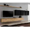 Image de Meuble TV Mural Design Switch VII 340cm Naturel & Noir
