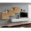 Image de Meuble TV Mural Design Switch X 330cm Naturel & Blanc