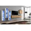 Image de Meuble TV Mural Design Switch XIII 330cm Naturel & Blanc
