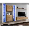 Image de Meuble TV Mural Design Switch XVI 330cm Naturel & Blanc