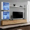 Image de Meuble TV Mural Design Switch XVIII 280cm Naturel & Blanc