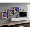 Image de Meuble TV Mural Design Switch XX 330cm Blanc & Naturel