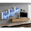 Image de Meuble TV Mural Design Switch XX 330cm Naturel & Blanc