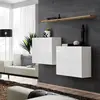 Image de Lot de 2 Blocs & Étagère Switch SBI 130cm Blanc & Naturel