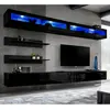 Image de Ensemble Meuble TV Mural Fly I2 320cm Noir