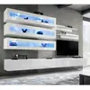 Image de Ensemble Meuble TV Mural Fly J2 320cm Blanc
