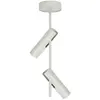 Image de Plafonnier rond moderne gris-beige LED orientable 2xGU10