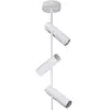 Image de Spot plafond mural rond triple blanc GU10 25W Sigma