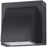 Image de Applique murale extérieure Italux Edgar noire LED 3W IP54