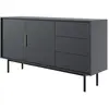 Image de SELSEY - Commode VIVIARO - 154 cm - Noir