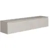 Image de SELSEY - Meuble TV BEMMI - 150 cm - greige