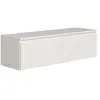 Image de SELSEY - Meuble TV BEMMI - 100 cm - blanc
