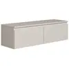 Image de SELSEY - Meuble TV BEMMI - 100 cm - greige