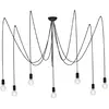 Image de Suspension Nowodvorski Spider noire 7xE27 Ø300cm 6785