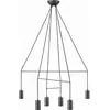 Image de Suspension Nowodvorski Imbria noire acier 6xGU10 Ø95cm