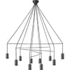 Image de Suspension Nowodvorski Imbria noire 10xGU10 Ø125 métal
