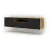 Image de FURNLUX Table TV Aura 150 cm - Crème & Noir