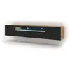 Image de FURNLUX Table de télévision AURA LED - Crème & Noir