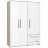 Image de Mokinoo Armoire 3 portes - Blanc mat