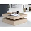 Image de Bigbuy Table basse carrée - Chêne