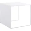 Image de Table basse carré en métal blanc 2 Wall - Custom Form