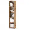 Image de Bibliothèque -Étagère multifonction Chêne Wotan 5 niveaux 40X30x189cm