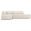 Image de Canapé d'angle gauche "Charles" 4 places en velours beige